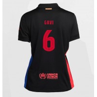 Camiseta Barcelona Paez Gavi #6 Segunda Equipación Replica 2024-25 para mujer mangas cortas